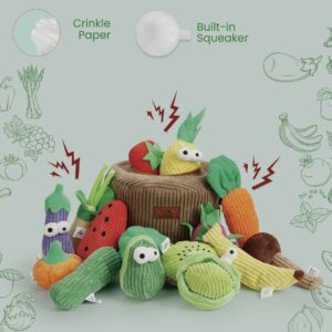 Panier d'épicerie avec 15 fruits et légumes